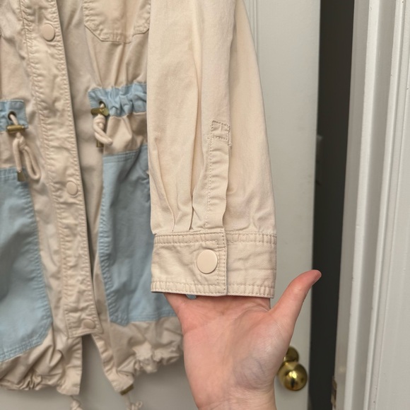 Anthropologie Colorblocked Utility Jacket, size Medium - Picture 6 of 10